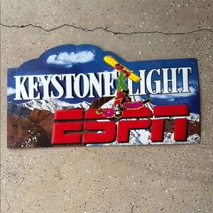 ESPN Wall Art Sign - Red and Blue